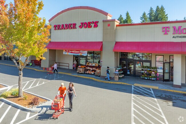 Locals often buy groceries at the nearby Trader Joes.