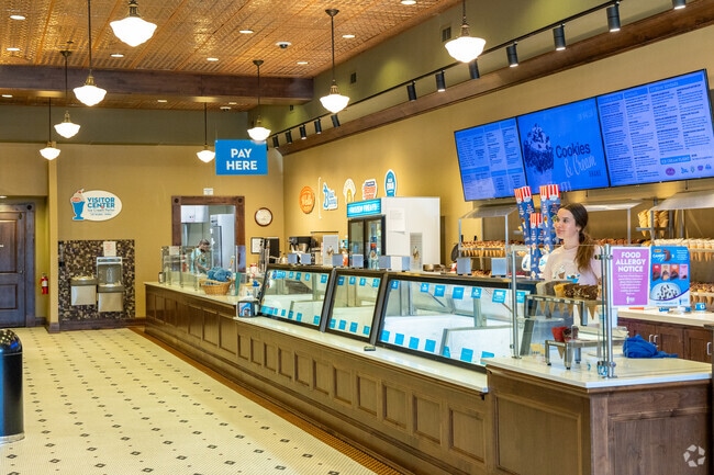 Chill out with scoops nearby at Blue Bunny Ice Cream Parlor in downtown Le Mars.