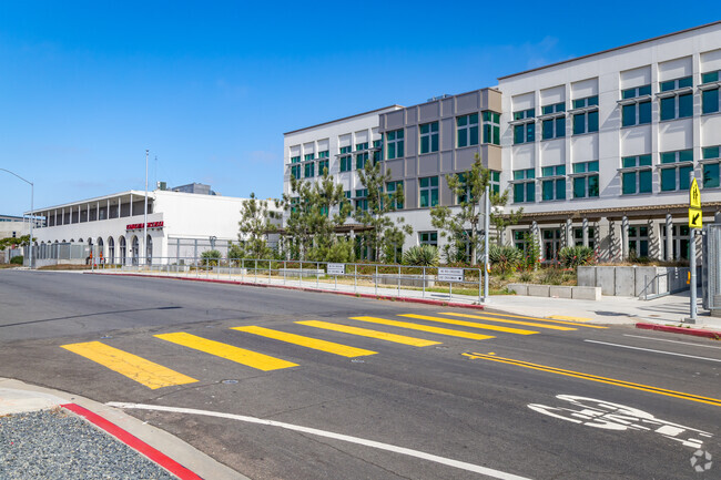 A view from the cross walk at Point Loma High in Point Loma Heights.