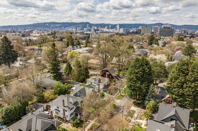 Overlooking Sullivan's Gulch in proximity to Downtown Portland.