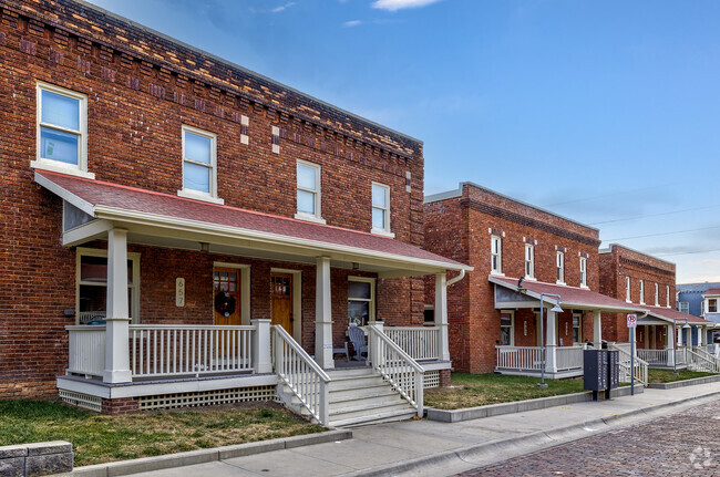 A row of recently updated homes on Travers Row in the Leavenworth neighborhood.