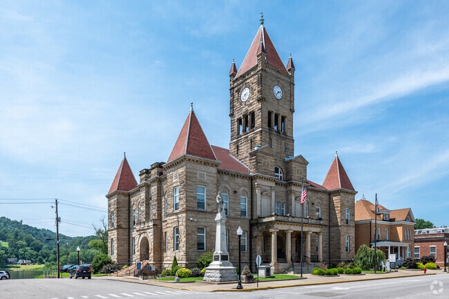 The Wetzel County Courthouse is a prominent building in New Martinsville.