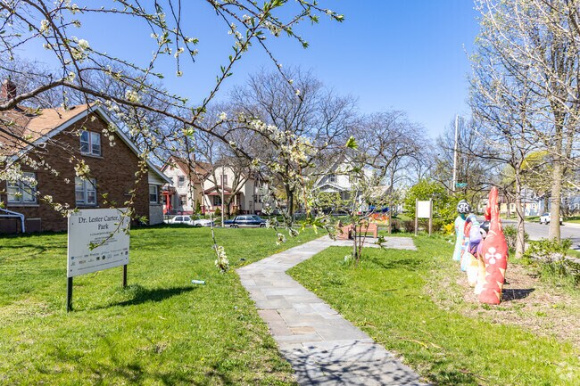 Take a break in the peace of Carter Park in Amani.