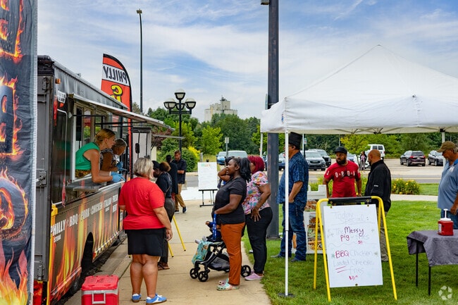 Find one of many local food trucks serving up hot meals around North Central.