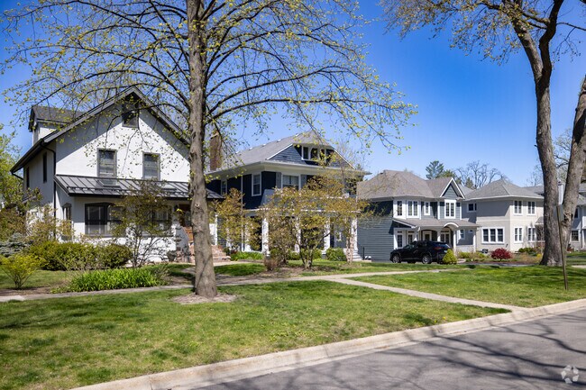 Residential streets hold unique architectural styles, from Prairie style to French Colonials.