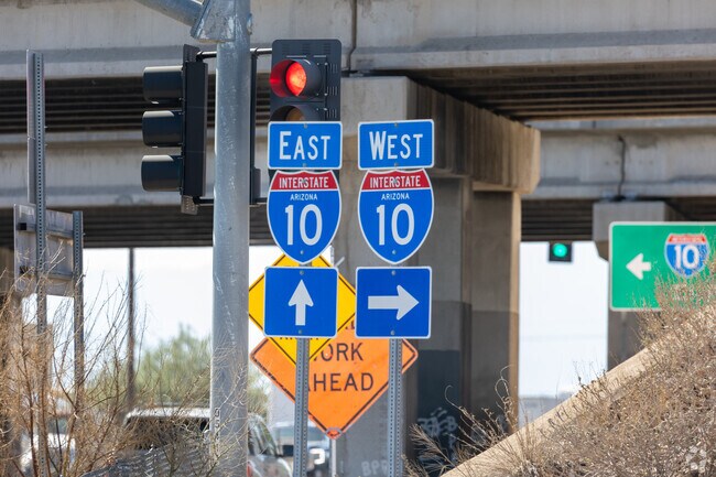 Mortimore is just off the I-10 and is a great place to catch the freeway to work.