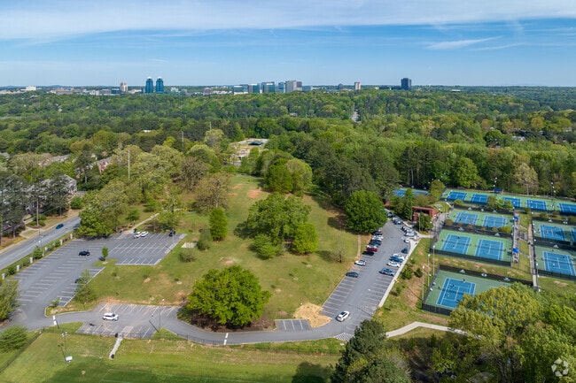 Blackburn Park lies at the center of Brookhaven.