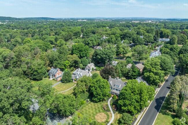 Many of the stately houses in West Lancaster sit on huge lots of land offering privacy.