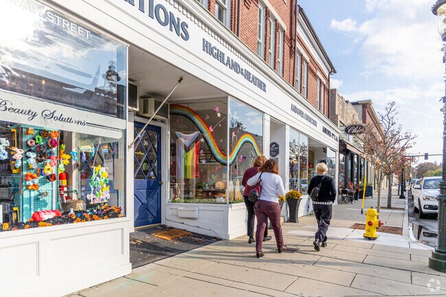 There is a wide variety of retail shops and restaurants in the Andover town center.