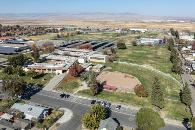 A view of Cambridge High School in Coalinga.