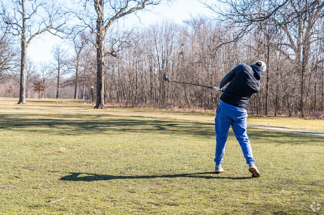 Bring your clubs to the public golf course in the Golf neighborhood.