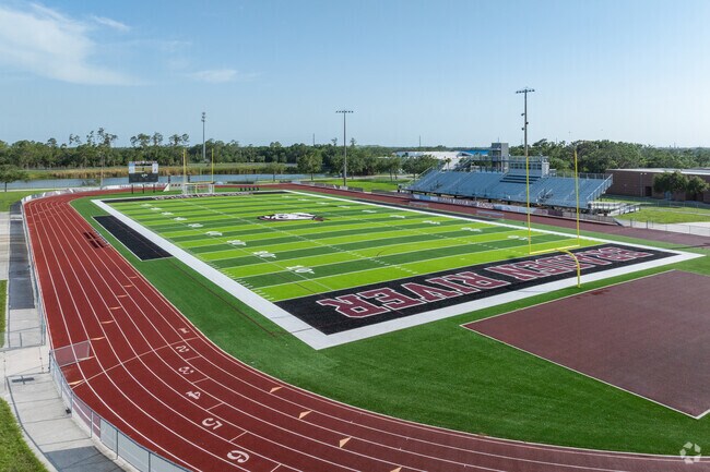 Braden River High School’s football field near El Conquistador hosts games and practices.