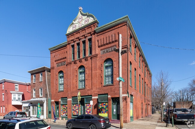 One of the historic buildings in Tacony is the old Tacony Music Hall built in 1885.