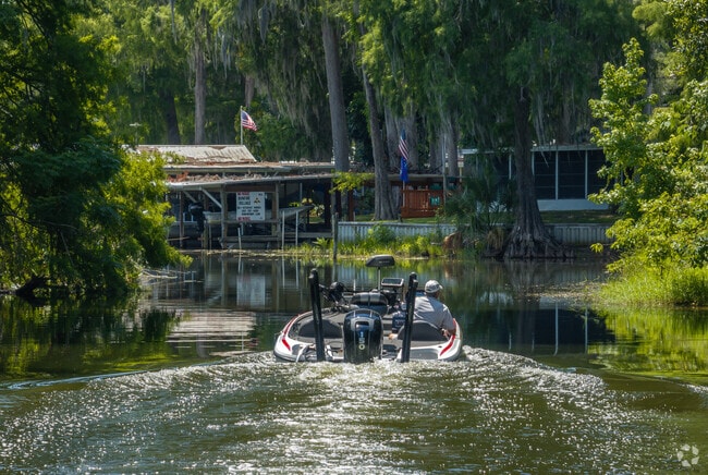 Lisbon in Eustis is surrounded by three lakes and uses canals as much as roads.