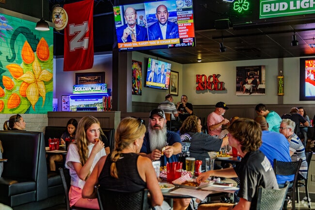Bent Tree residents enjoy Wednesday night Music Bingo at Rixster’s Bar & Grill.