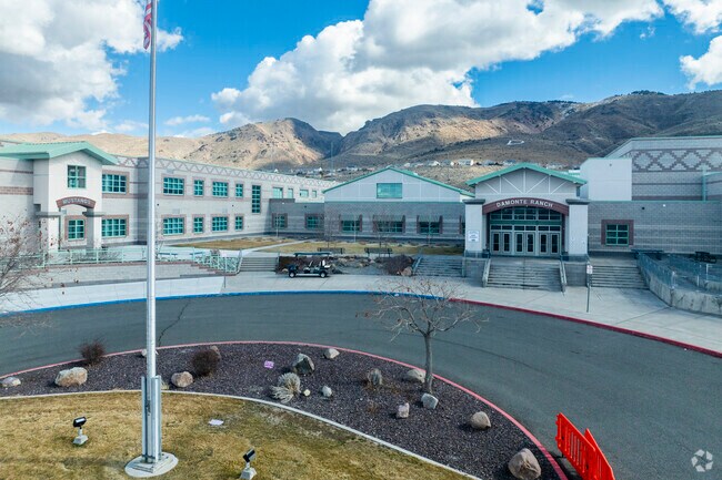 The flag pole at Damonte Ranch Highschool.