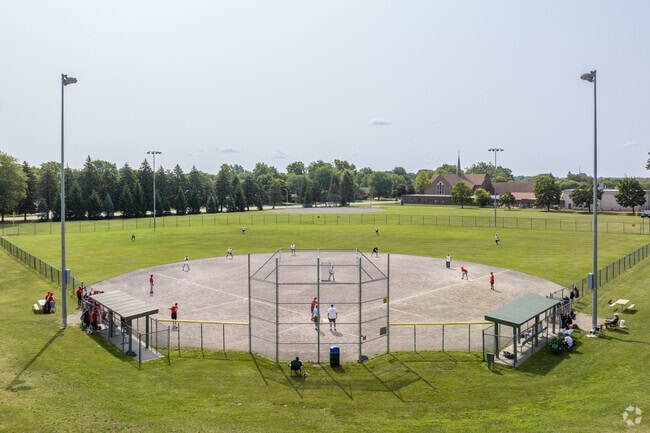 Enjoy a game of baseball at Ford Field in SMB Estates.