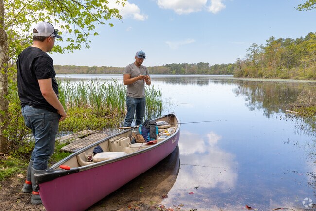 Swan Pond in Robert Cushman Murphy County Park in Manorville is a popular fishing spot.