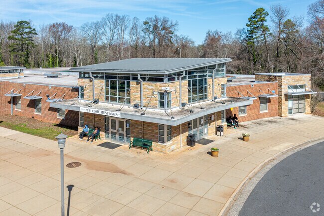 Myers Park High School in central to the Dilworth neighborhood.