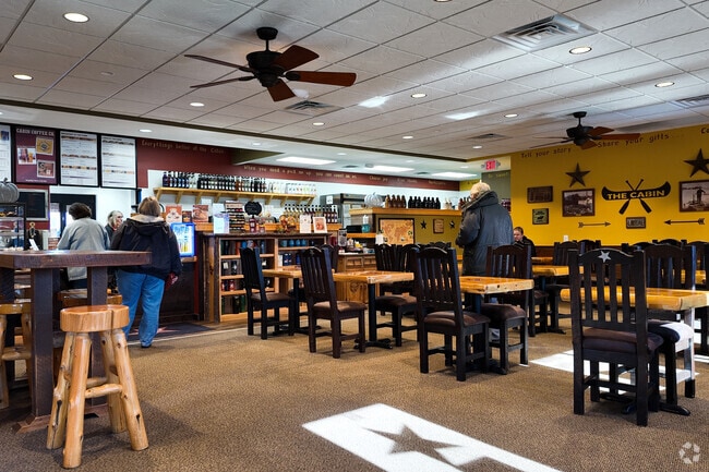 Cabin Coffee Co. is a chain that offers fresh coffee and pastries to Stewartville residents.