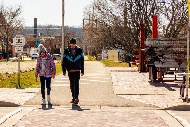 Fox River Trail located in East Dundee is a paved path for people on foot and bikes.