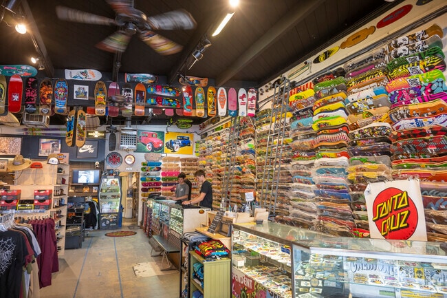 There are plenty of board shops all over pleasure point.