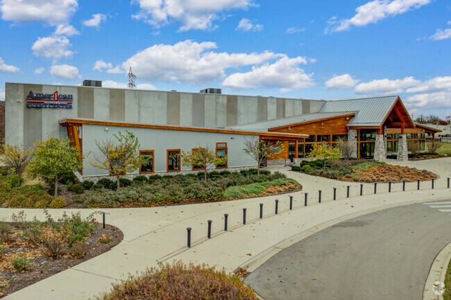 The American 1 Credit Union conference center resides in James Keeley Park.