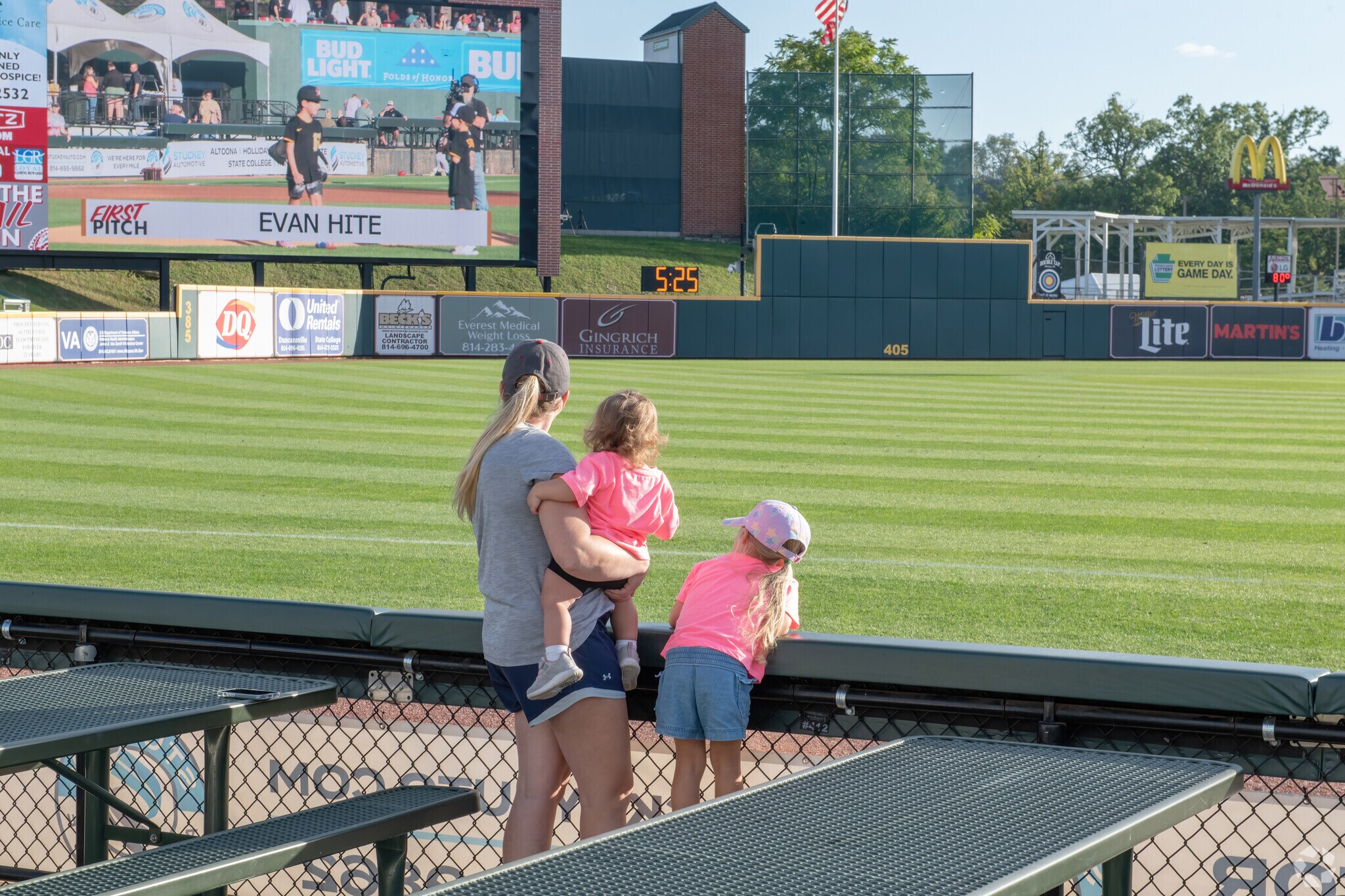 Many families from Juniata enjoy attending the Altoona Curve Baseball games.
