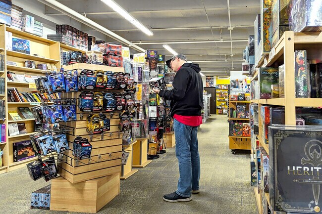 Find your favorite collectibles and games at Source Comics & Games in Falcon Heights.