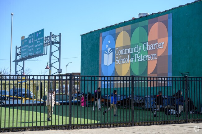 Kids have a safe space to play during recess at the Community Charter School of Paterson.