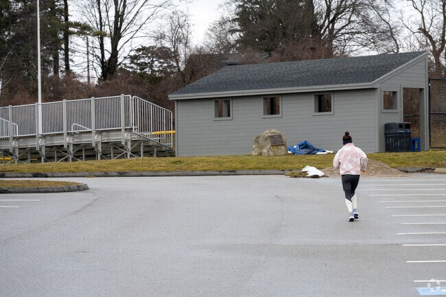 A runner works out at Dr. Arthur and Dr. Martha Pappas Recreation Complex in Stoneville.