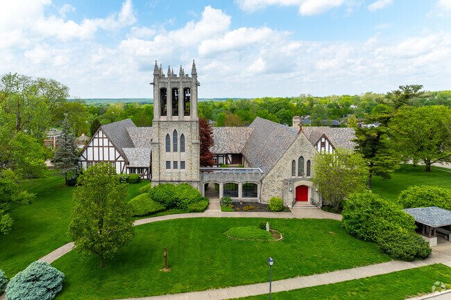 The tower at the Episcopal Church of the Ascension in Middletown, Ohio, was constructed in 1964.
