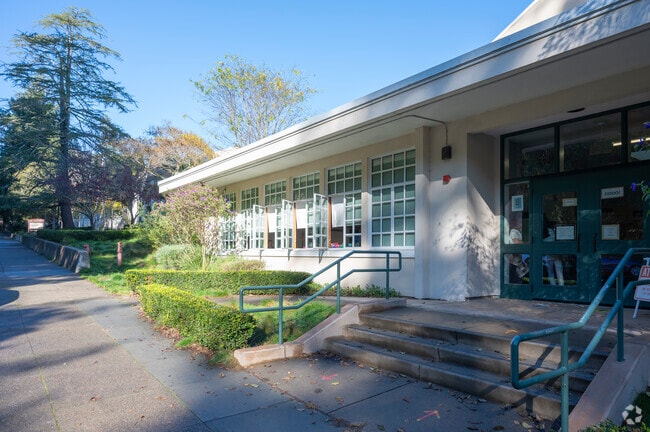Old Mill Elementary School has a wonderful campus in Mill Valley.