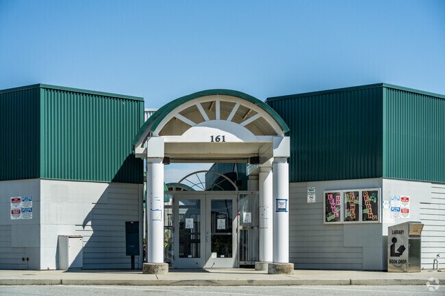 Ladd Lane Elementary School in Hollister features an outdoor library book drop for convenience.