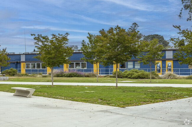 The school building of the Oak Crest Middle in Encinitas.