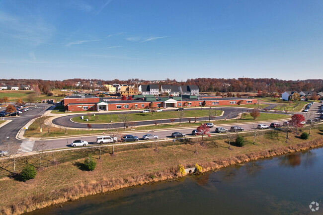 Pinebrook Elementary School's large campus has ample parking.