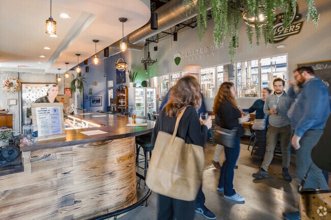 Vaulted Oak Brewery is a great place for afterwork gatherings in the heart of Coliseum Drive.