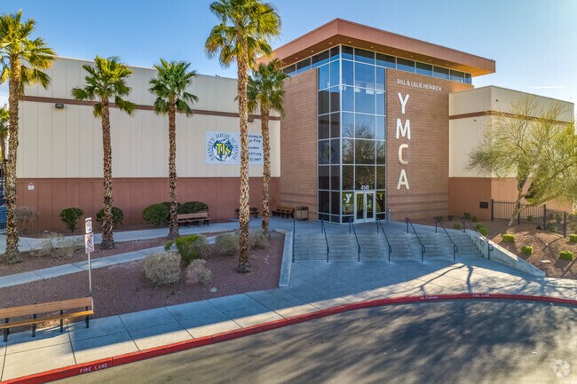 The local YMCA in The Meadows near Las Vegas Nevada includes an athletic field, pools, and more.
