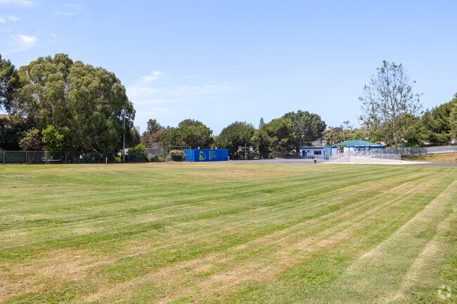 Students can play on the large field at Pennekamp Elementary School in Manhattan Beach, CA.