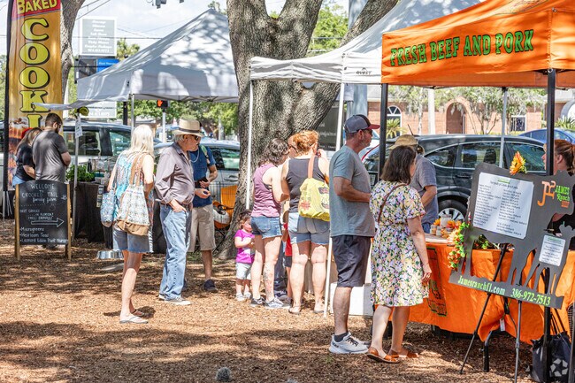 Enjoy the shade while you shot at Orange Park Farmers' & Arts Market.