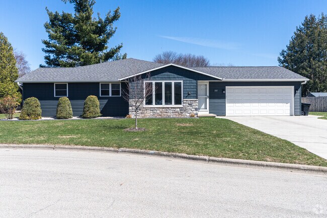 Ranch-style homes in Howard offer spacious layouts with attached garages and wide lawns.