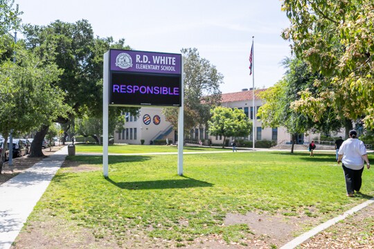 R.D. White Elementary is known for its welcoming atmosphere and strong sense of community involvement.