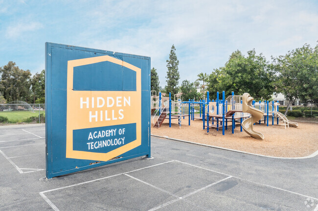 Hidden Hills Elementary School has plenty of play areas for students to enjoy during recess.