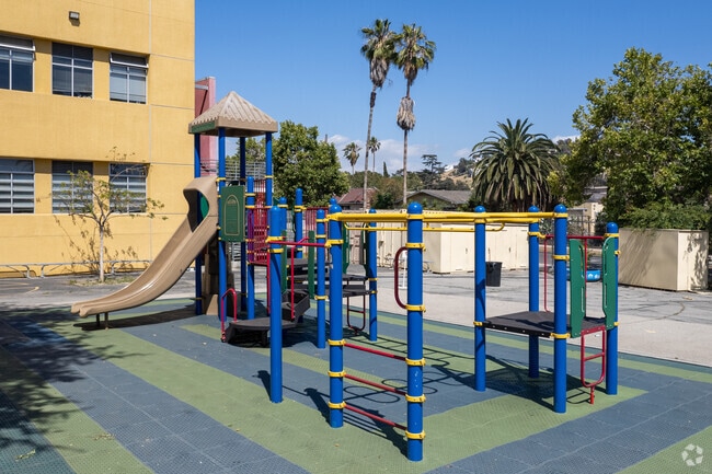 Recess is necessary at Fletcher Drive Elementary School in Glassell Park, they have a play area.