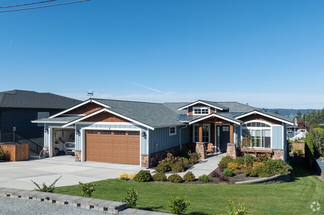 Craftsman style homes are among the many types seen throughout the Utsalady neighborhood.