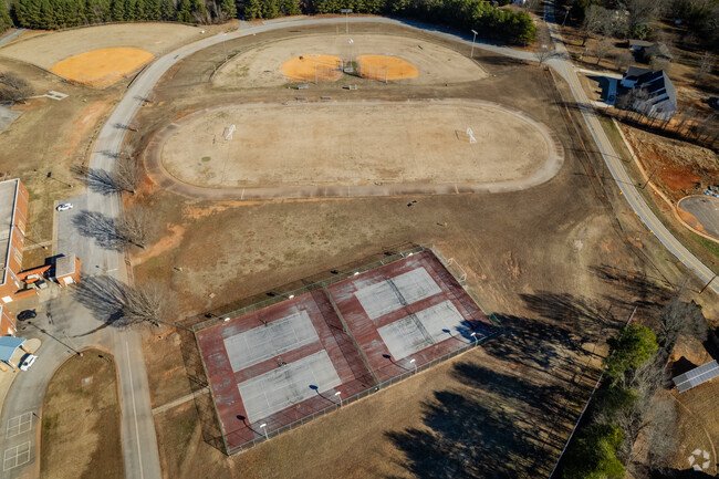 Baseball fields at Riverside Middle School