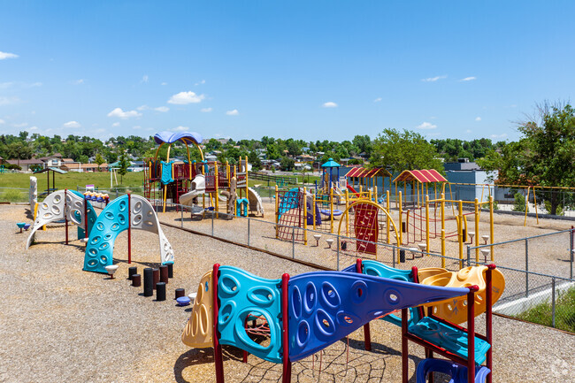The playgrounds at Adventure Elementary School in Denver, Colorado.