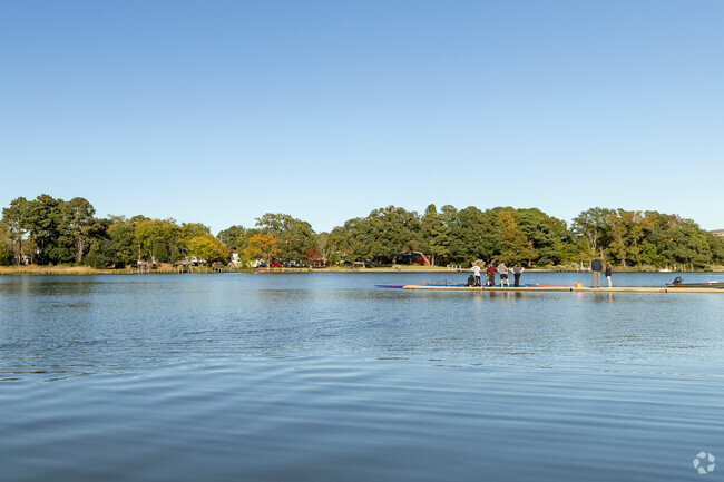 Close to Elmhurst, Lakewood Park offers access to Wayne Creek for boating and Fishing.
