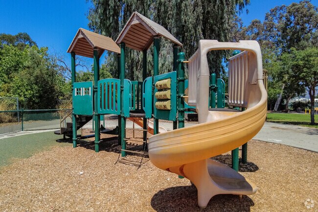Stonegate Park has playground equipment for the kids.