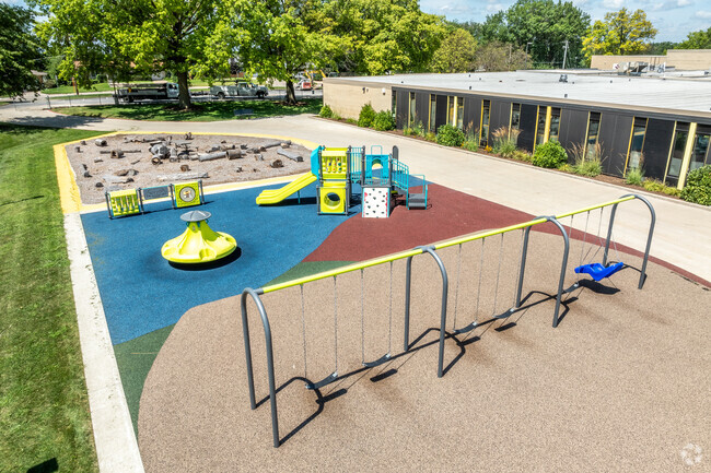 Younger Lucas Elementary students also have their own dedicated playground area.